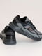 Сіро-чорні текстильні кросівки на шнурівці | 6777977 | фото 4