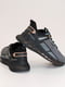 Сіро-чорні текстильні кросівки на шнурівці | 6777979 | фото 4