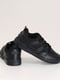 Черные кожаные кроссовки на шнуровке | 6777980 | фото 4