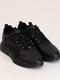 Черные кожаные кроссовки на шнуровке | 6777984 | фото 2