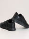 Черные кожаные кроссовки на шнуровке | 6777984 | фото 4