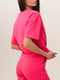Трикотажный розовый костюм: футболка и брюки | 6778003 | фото 4