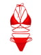 Раздельный красный купальник: бюстгальтер и трусы | 6041595 | фото 2