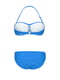 Раздельный синий купальник: бюстгальтер и трусы | 6041611 | фото 4