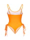 Оранжевый слитный купальник с завязками | 6041634 | фото 4