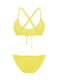 Раздельный желтый купальник: бюстгальтер и трусы | 6041681 | фото 4
