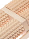 Масажер для ніг дерев'яний зубчастий на 4 ролика 26х13х5.5 см | 6776262 | фото 5
