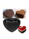 Форма тефлонова чорна у вигляді серця для тортів та пирогів (23x22.5x3.5 см) | 6776473 | фото 2