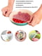 Набір силіконових багаторазових кришок-плівок для зберігання продуктів у холодильнику (4 шт.) | 6776579 | фото 5