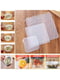 Набір силіконових багаторазових кришок-плівок для зберігання продуктів у холодильнику (4 шт.) | 6776579 | фото 6