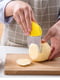 Слайсер хвилястий / сирорізка / ніж для фігурної нарізки сиру, картоплі, чіпсів, карвінгу — жовтий | 6776612 | фото 2