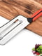 Ніж-сокира / слайсер / шатківниця для шаткування капусти та нарізки овочів із силіконовою ручкою (32 см) | 6776642 | фото 2