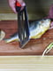 Ніж-сокира / слайсер / шатківниця для шаткування капусти та нарізки овочів із силіконовою ручкою (32 см) | 6776642 | фото 5