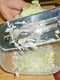 Ніж-сокира / слайсер / шатківниця для шаткування капусти та нарізки овочів із силіконовою ручкою (32 см) | 6776642 | фото 6