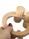 Масажер універсальний дерев'яний ручний "4 ролика на круглій ручці" | 6776723 | фото 2