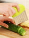 Слайсер хвилястий / сирорізка / ніж для фігурної нарізки сиру, картоплі, чіпсів, карвінгу — салатовий | 6776848 | фото 4
