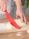 Пластиковий кухонний ніж для силіконового килимка крему, торта, тіста овочів і фруктів (30.5 см) — рожевий | 6776889 | фото 4