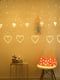 Світлодіодна гірлянда-шторка дощ "Сердечка" (138 LED 2.5 метра, теплий білий) | 6776903 | фото 4
