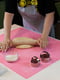 Килимок силіконовий для розкочування тіста та випікання великий (81х61 см) — рожевий | 6776949 | фото 2