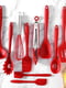 Набір кухонного приладдя силіконовий з 10 предметів з підставкою (вінчик, ополоник, лопатка, щипці) | 6776994 | фото 3