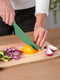 Пластиковий кухонний ніж для силіконового килимка крему, торта, тіста овочів і фруктів (30.5 см) — зелений | 6777091 | фото 4