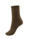 Шкарпетки темно-зелені хакі з натуральної овечої вовни | 6777251 | фото 3