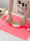 Силіконовий килимок для розкочування тіста (35х43 см) — малиновий | 6777410