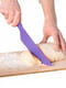Пластиковий кухонний ніж для силіконового килимка крему, торта, тіста овочів і фруктів (30.5 см) — фіолетовий | 6777422 | фото 3