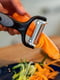 Овочечистка та шатківниця Max3 Turbo для нарізки соломкою та слайсами овочів фруктів із силіконовою ручкою | 6777518 | фото 4