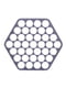 Пластикова пельменниця шестикутна (форма для приготування пельменів) Ø23 см — тьмяний сірий | 6777628