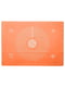 Силіконовий кондитерський килимок для розкочування тіста (50х70 см) — помаранчевий | 6777683 | фото 2