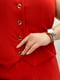 Класичний червоний костюм: жилет і штани-палаццо | 6780029 | фото 7