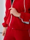 Червоний костюм із двонитки: толстовка та джогери | 6780046 | фото 8