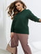 Зелений пуловер з фактурним візерунком | 6781006 | фото 2