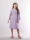 Фіолетова нічна сорочка для вагітних з принтом | 6780826 | фото 2