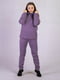 Теплий фіолетовий костюм: худі і джогери | 6780866 | фото 2