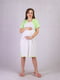 Салатово-сіра нічна сорочка для вагітних | 6780870