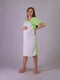 Салатово-сіра нічна сорочка для вагітних | 6780870 | фото 2