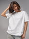 Біла однотонна футболка з вишивкою Ami Paris | 6781100