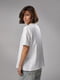 Біла однотонна футболка з вишивкою Ami Paris | 6781100 | фото 2