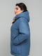 Куртка прямого силуету синя | 6781250 | фото 3
