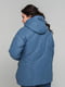 Куртка прямого силуету синя | 6781250 | фото 4