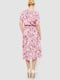 Платье розовое в принт | 6617707 | фото 4