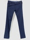 Темно-синие классические брюки с карманами | 6759220 | фото 4