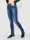 Синие джинсы скинни с карманами | 6759260 | фото 3