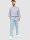 Блакитні прямі джинси з кишенями | 6759276 | фото 2