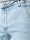 Голубые прямые джинсы с карманами | 6759276 | фото 5