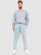 Голубые прямые джинсы с карманами | 6759277 | фото 2