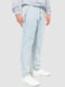 Голубые прямые джинсы с карманами | 6759277 | фото 3