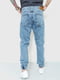 Голубые джинсы на манжетах | 6759298 | фото 4